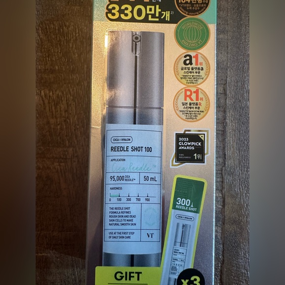 NEW VT Reedle Shot 100 gift set with 300 strength packets - PURCHASED IN KOREA - Picture 2 of 5